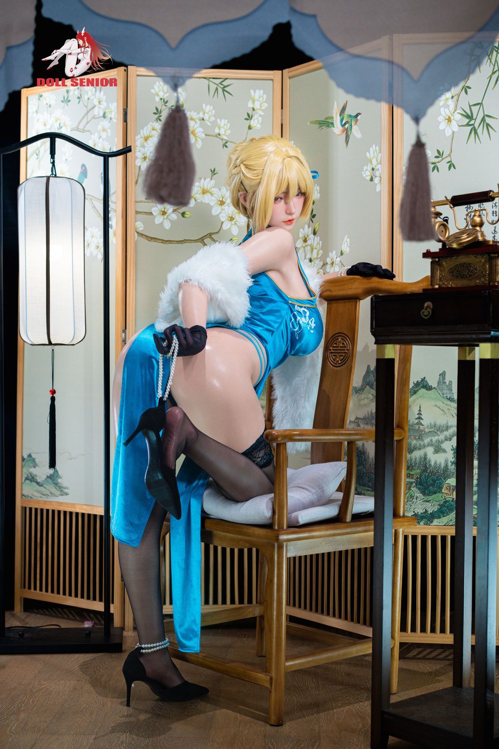 Doll Senior | 160cm/5ft3 Big Breasts Elegant Oriental Courtesan Style Silicone Sex Doll - Aoi