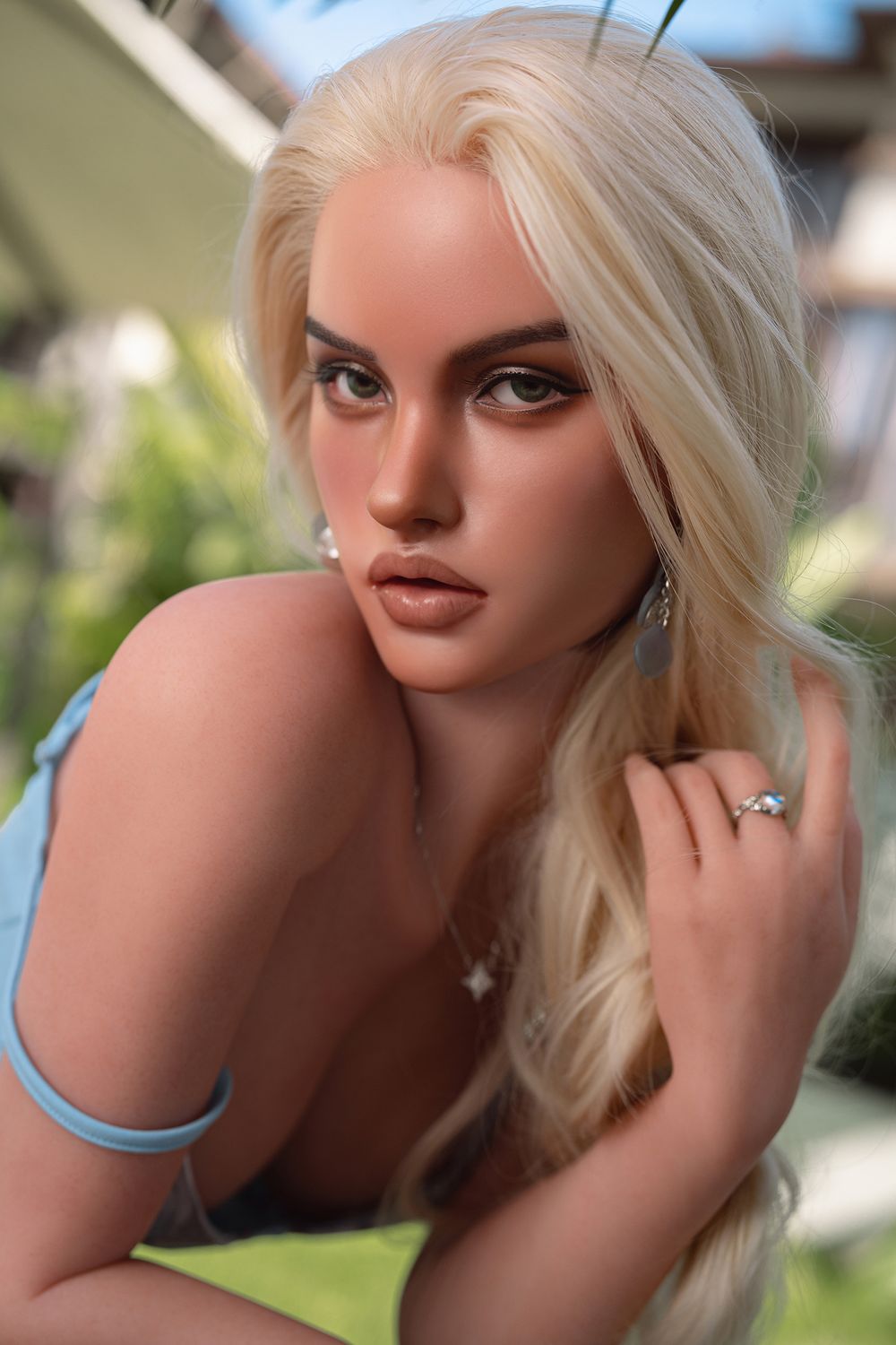SY Doll | 160cm/5ft3 Big Breasts Enchanting Hot Blonde Realistic TPE Sex Doll - Velina