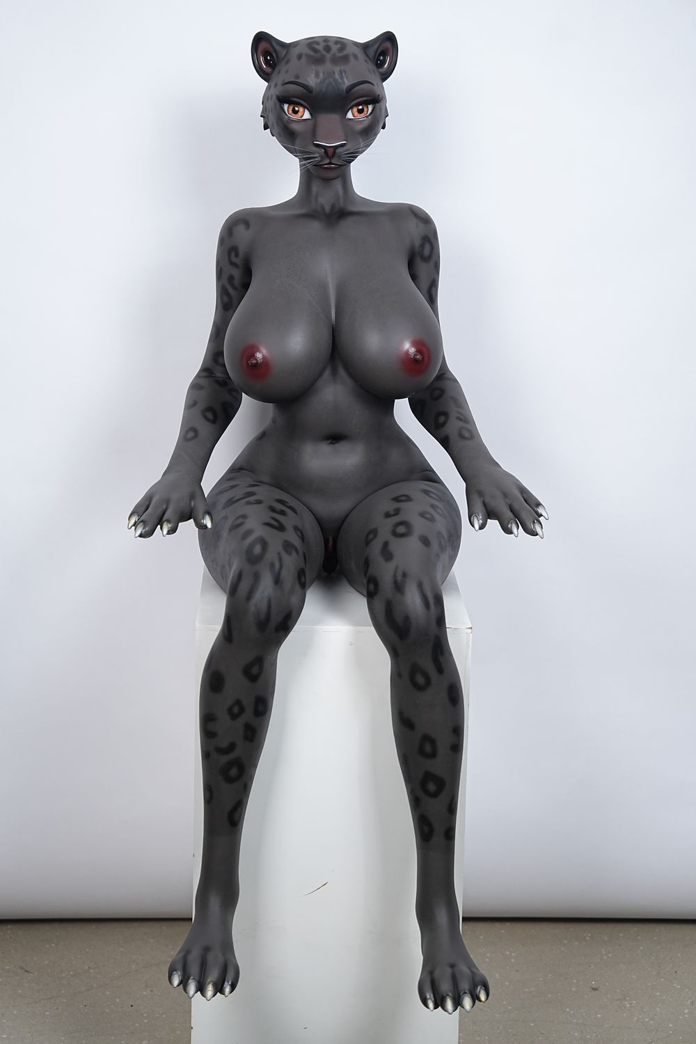 Moonvale Doll | 165cm/5ft5 Big Breasts Captivating Cold Black Panther Furry Voluptuous Realistic Silicone Sex Doll - Velara