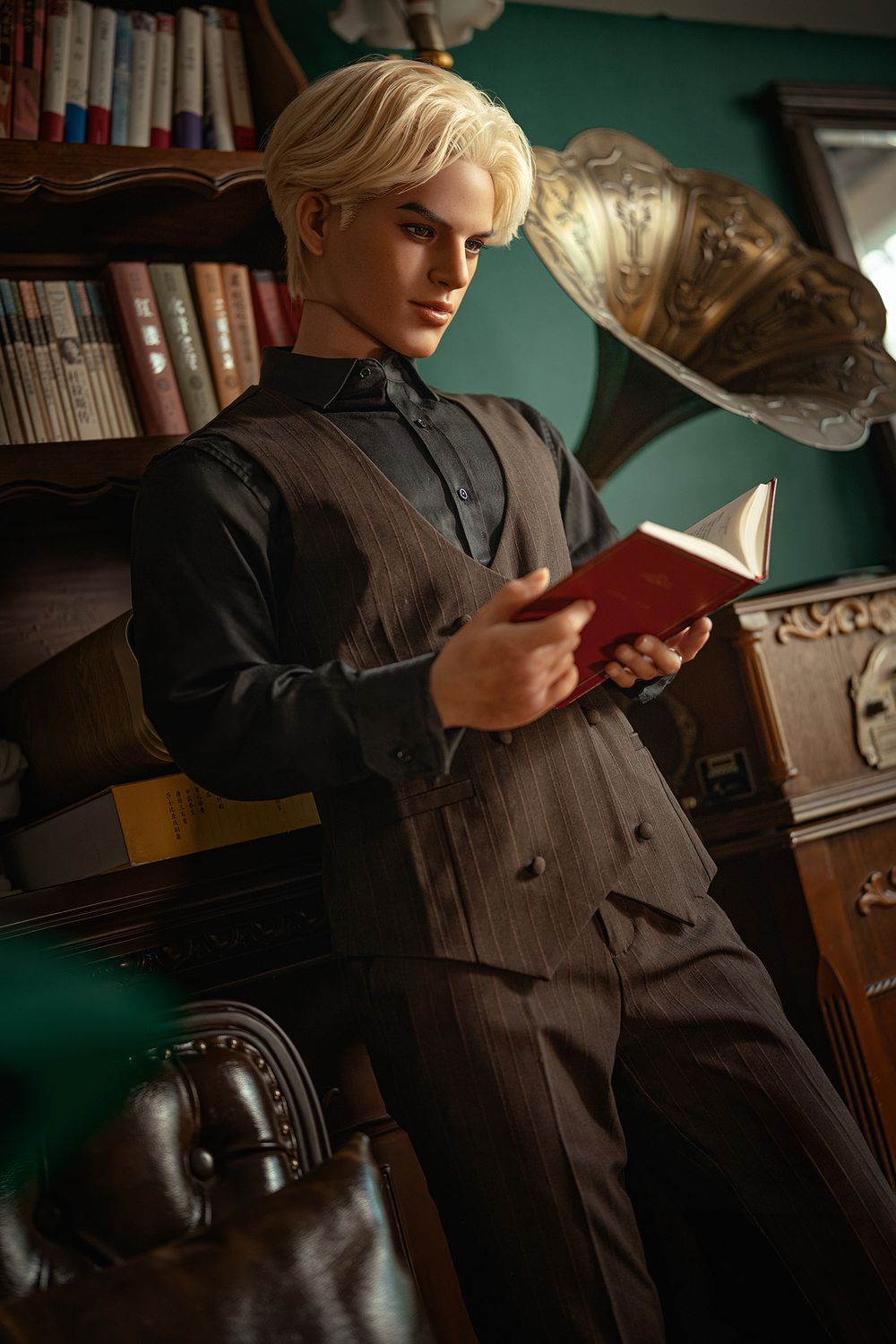 SY Doll | 168cm/5ft5 Enigmatic Blonde Gentleman Realistic Full Silicone Gay Male Sex Doll - Damian