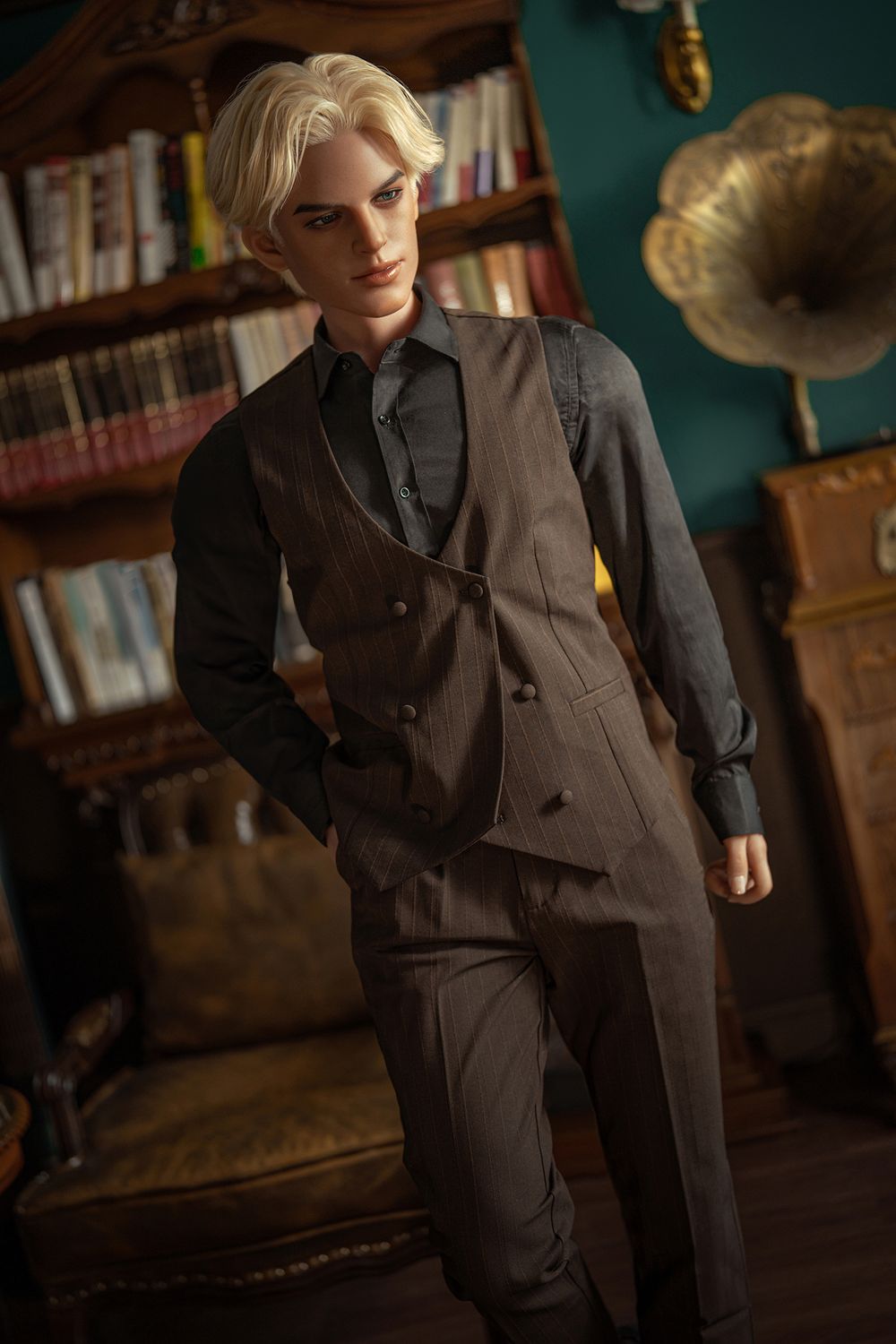 SY Doll | 168cm/5ft5 Enigmatic Blonde Gentleman Realistic Full Silicone Gay Male Sex Doll - Damian