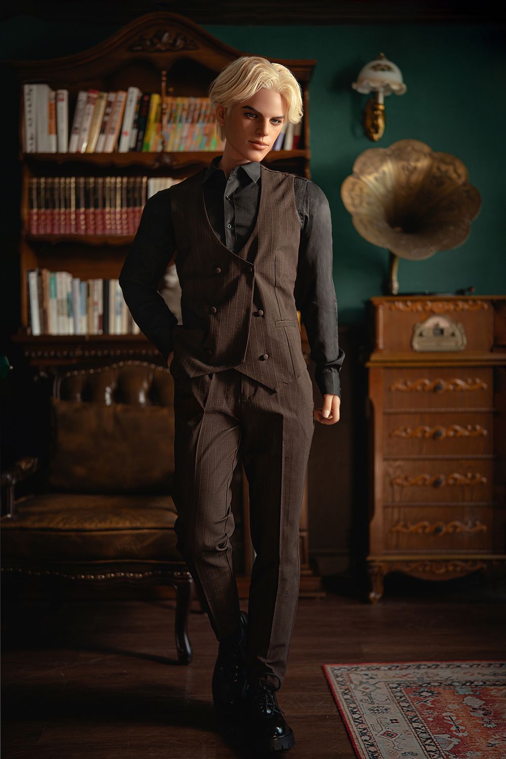 SY Doll | 168cm/5ft5 Enigmatic Blonde Gentleman Realistic Full Silicone Gay Male Sex Doll - Damian