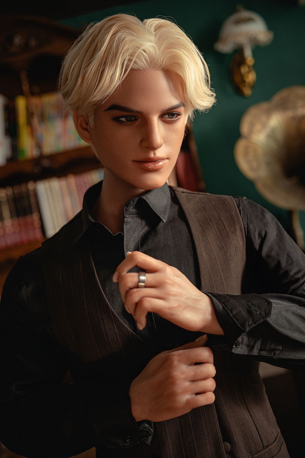 SY Doll | 168cm/5ft5 Enigmatic Blonde Gentleman Realistic Full Silicone Gay Male Sex Doll - Damian