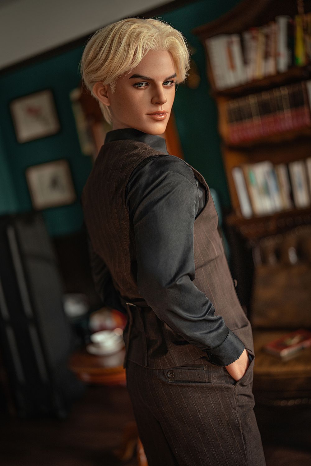 SY Doll | 168cm/5ft5 Enigmatic Blonde Gentleman Realistic Full Silicone Gay Male Sex Doll - Damian