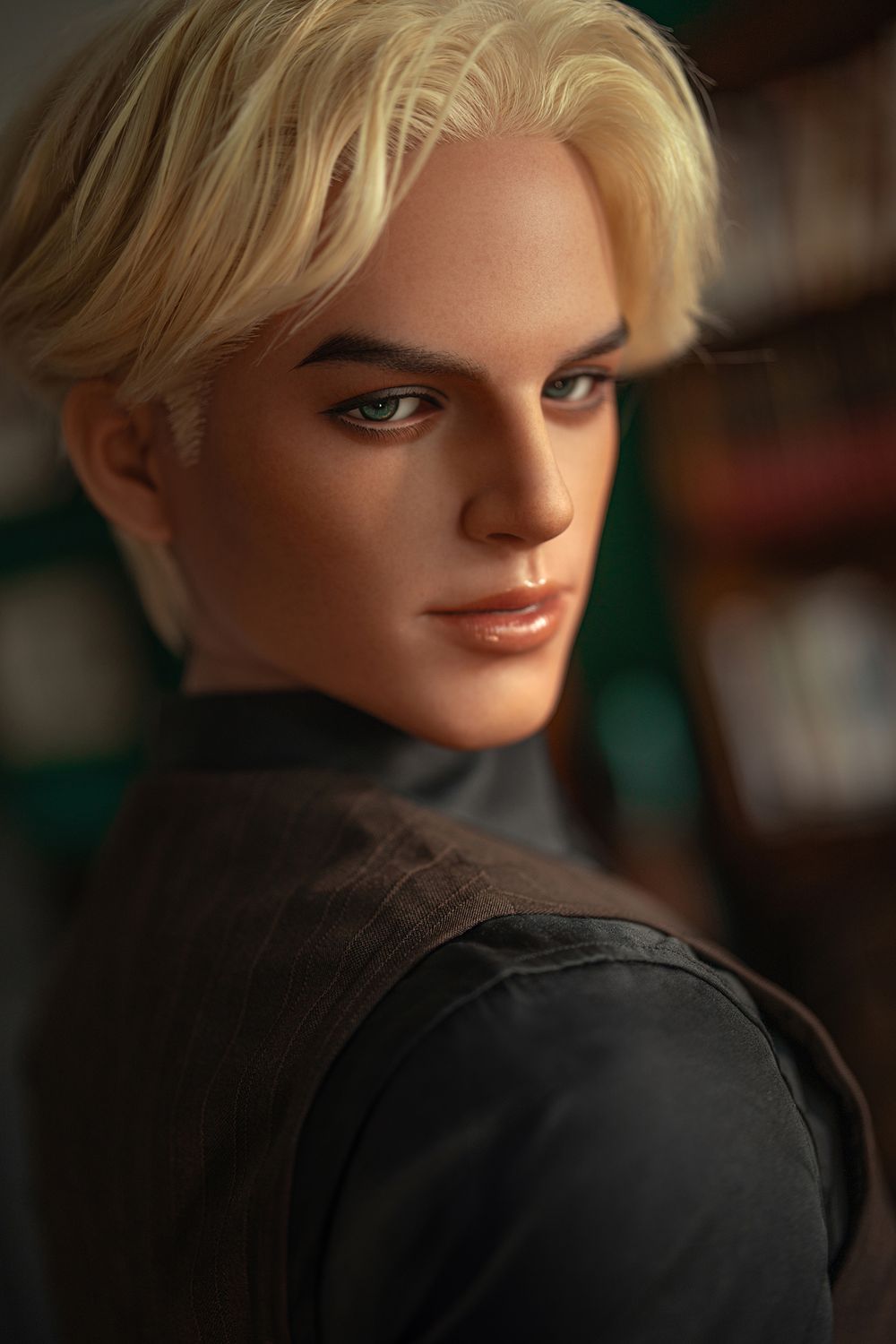 SY Doll | 168cm/5ft5 Enigmatic Blonde Gentleman Realistic Full Silicone Gay Male Sex Doll - Damian