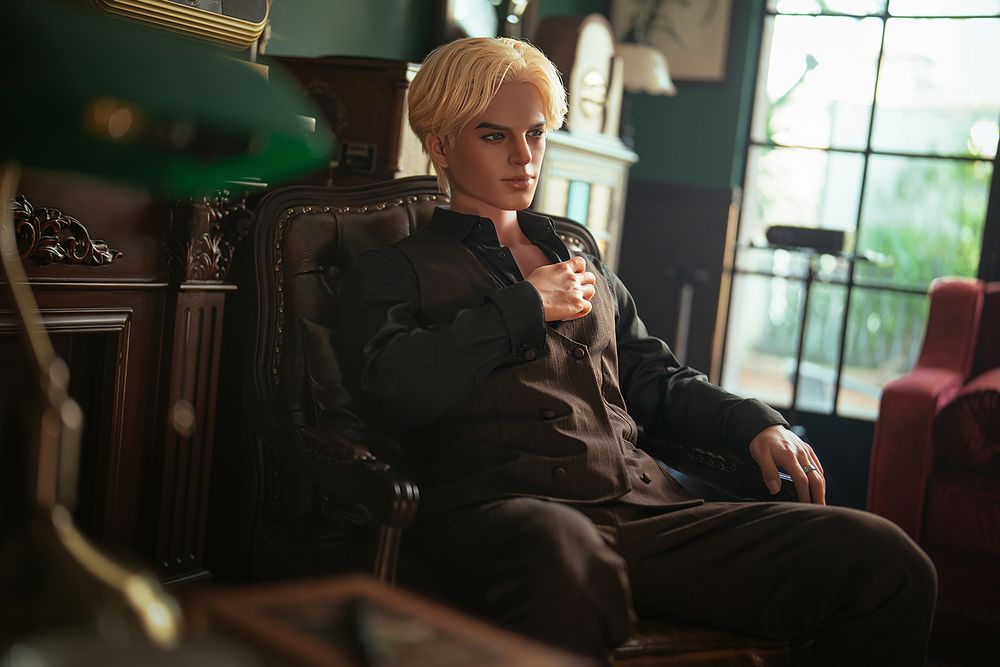 SY Doll | 168cm/5ft5 Enigmatic Blonde Gentleman Realistic Full Silicone Gay Male Sex Doll - Damian