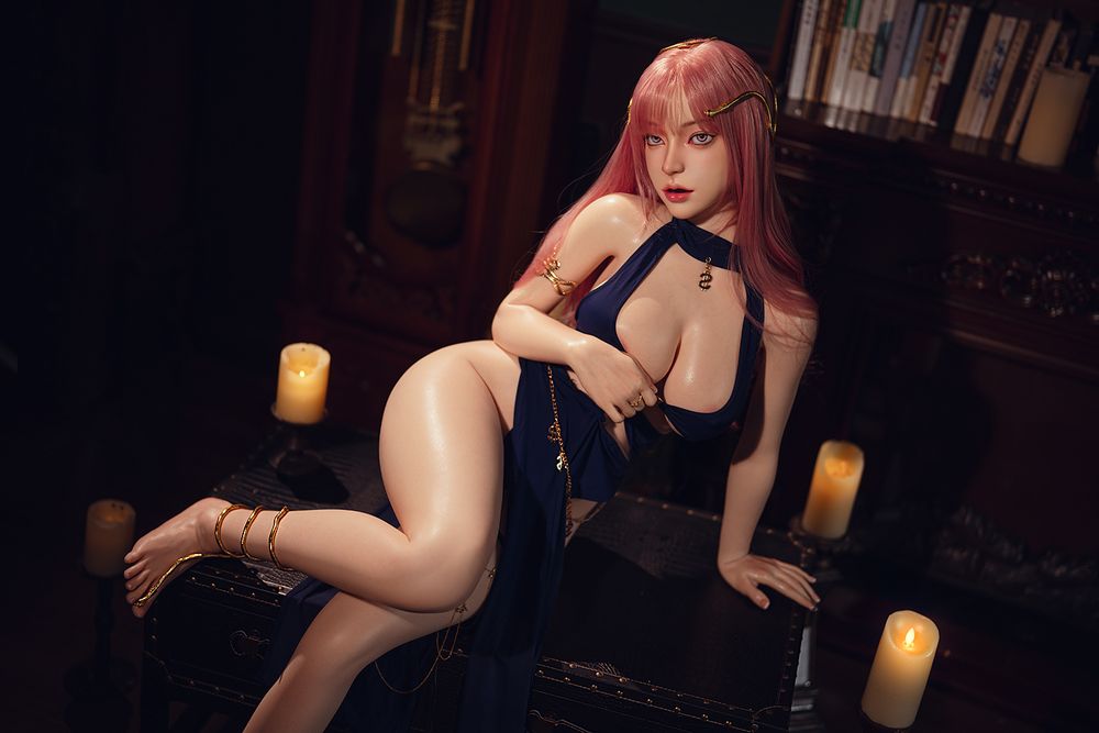 SY Doll | 164cm/5ft5 Big Breasts Alluring Pink-hair Sorceress Lifelike Full Silicone Sex Doll - Crystal