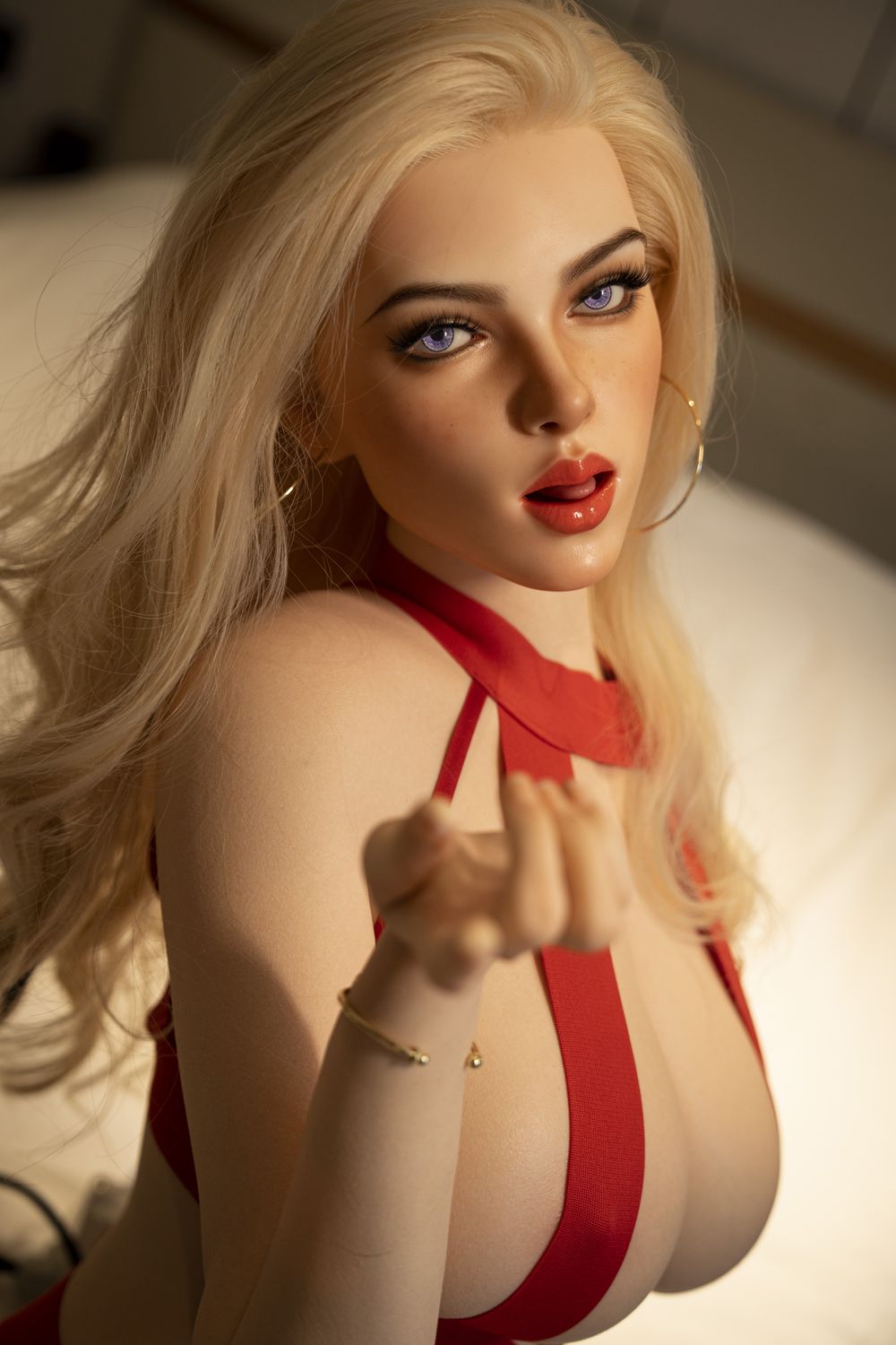 SY Doll | 168cm/5ft5 Big Breasts Seductive Luxury Blonde Bombshell Realistic Full Silicone Sex Doll - Bianca