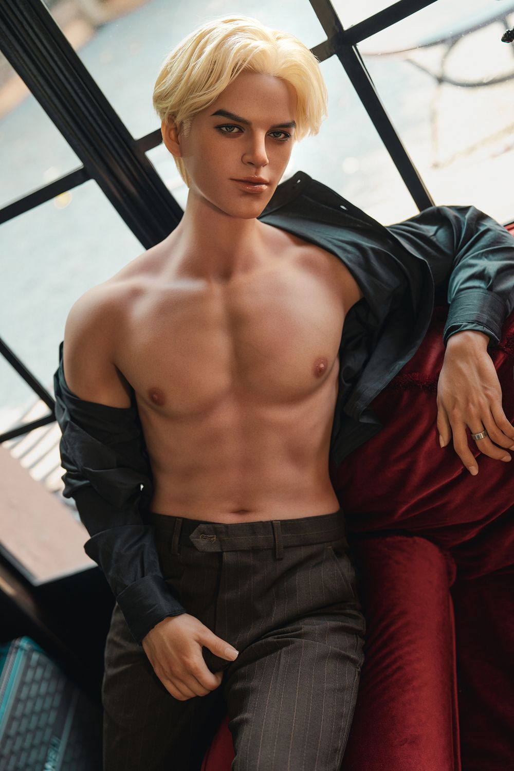 SY Doll | 168cm/5ft5 Enigmatic Blonde Gentleman Realistic Full Silicone Gay Male Sex Doll - Damian