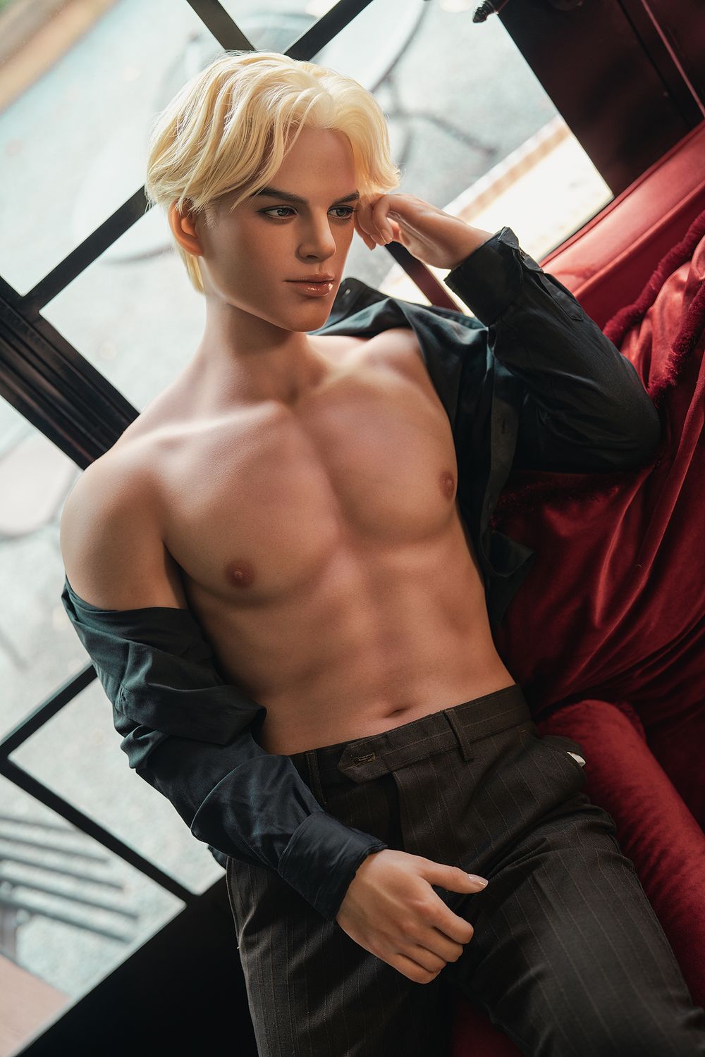 SY Doll | 168cm/5ft5 Enigmatic Blonde Gentleman Realistic Full Silicone Gay Male Sex Doll - Damian