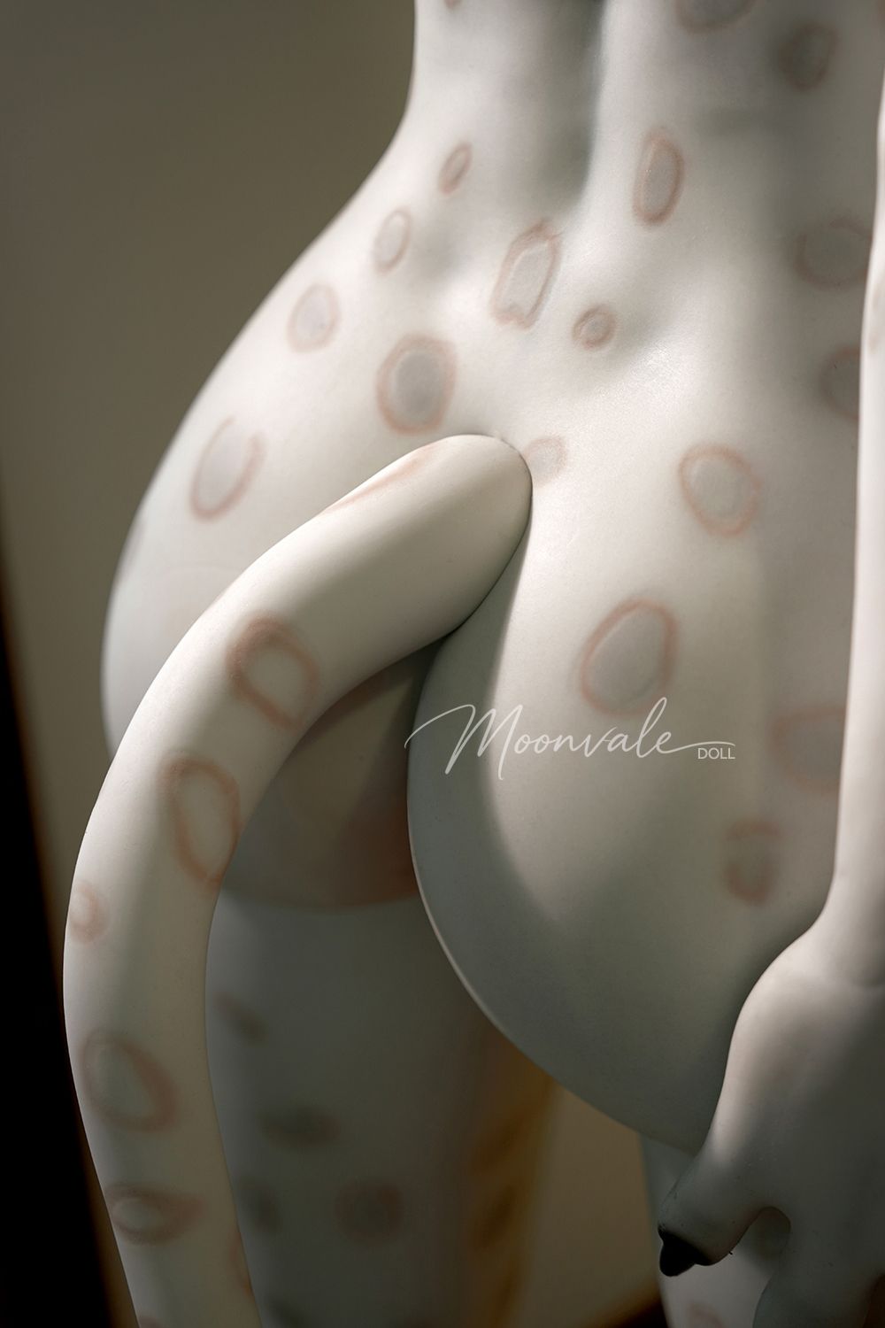 Moonvale Doll | 155cm/5ft09 Small Breasts Alluring Lovely Gothic Anime Girl White Leopard Furry Realistic Silicone Sex Doll - Lyora