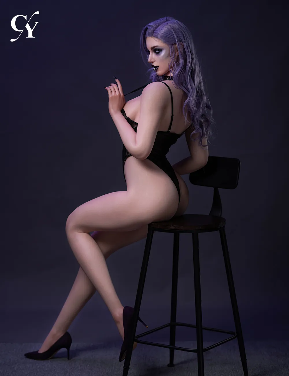 TOP-CY Doll | 176cm/5ft9 Big Breasts Halloween ROS Silicone Head Sex Doll - Elodie