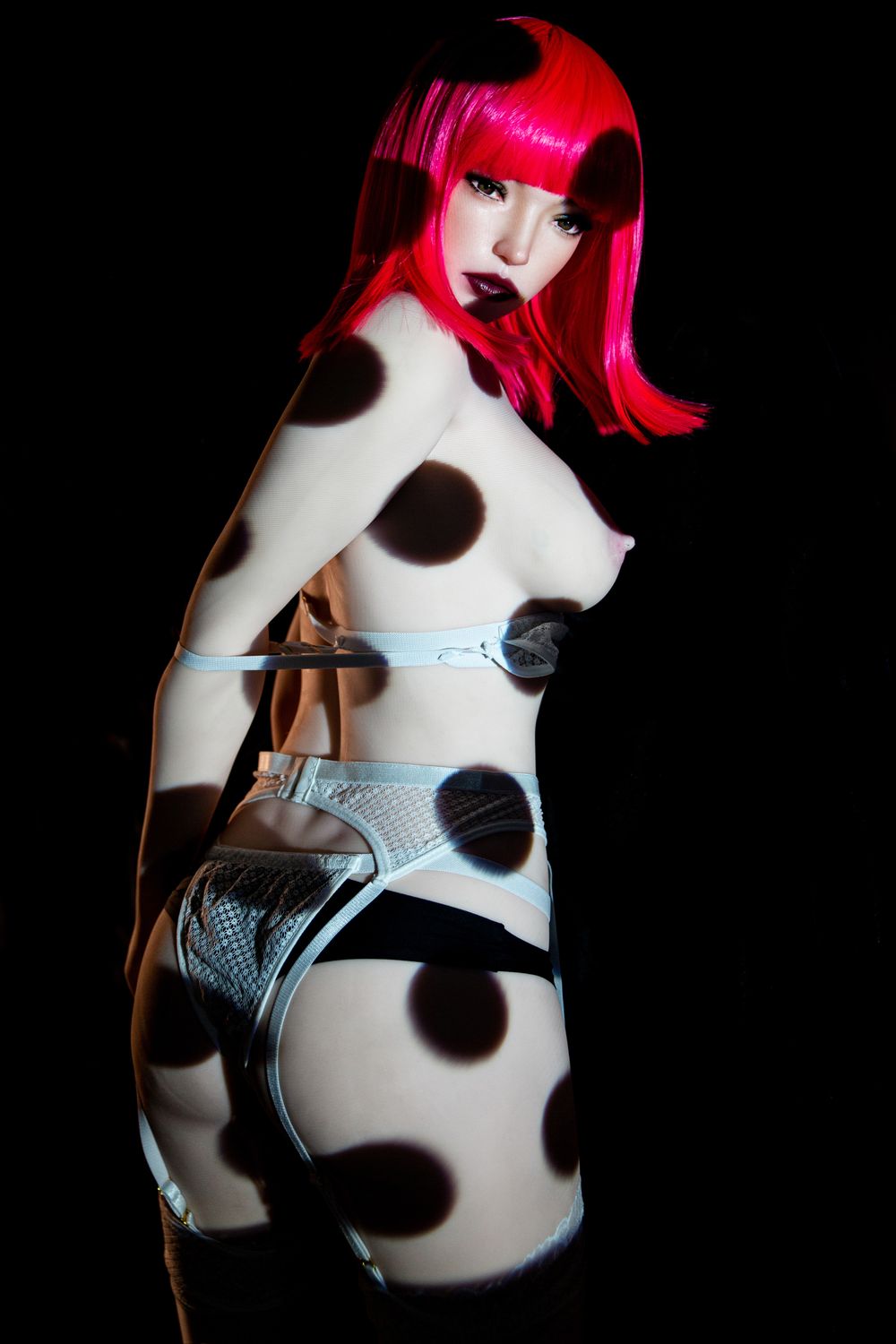 Climax Doll | 157cm/5ft2 Small Breasts Sultry Vintage Movable Jaw Realistic TPE Sex Doll - Polly