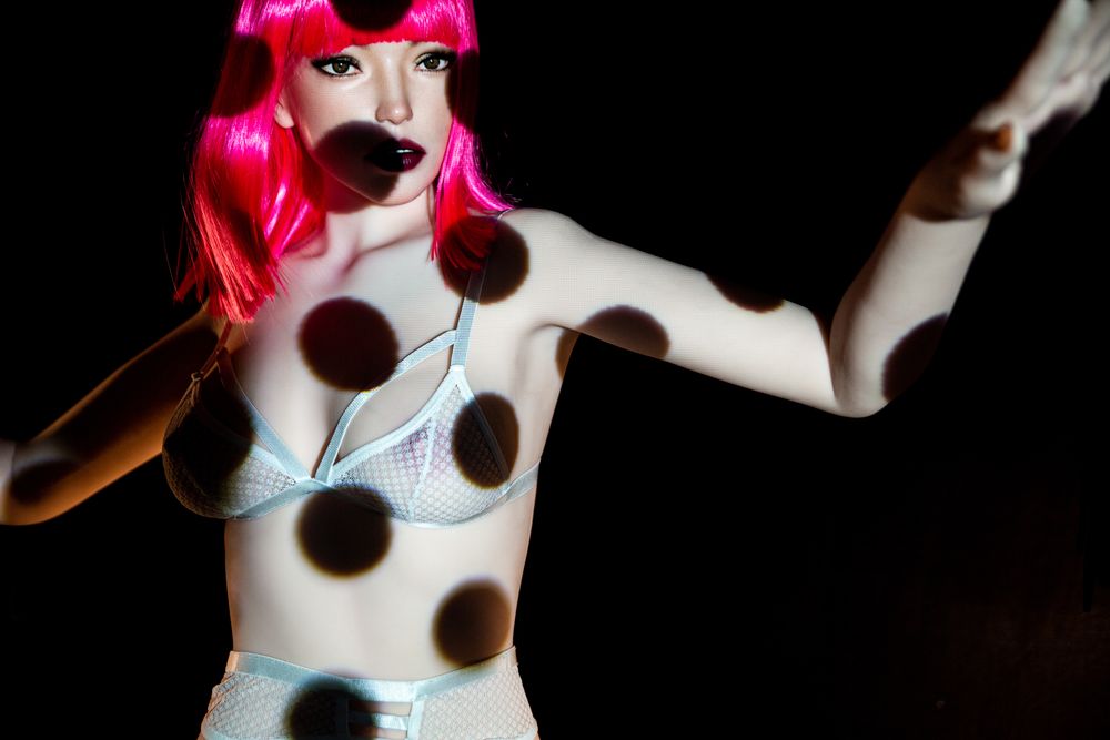 Climax Doll | 157cm/5ft2 Small Breasts Sultry Vintage Movable Jaw Realistic TPE Sex Doll - Polly