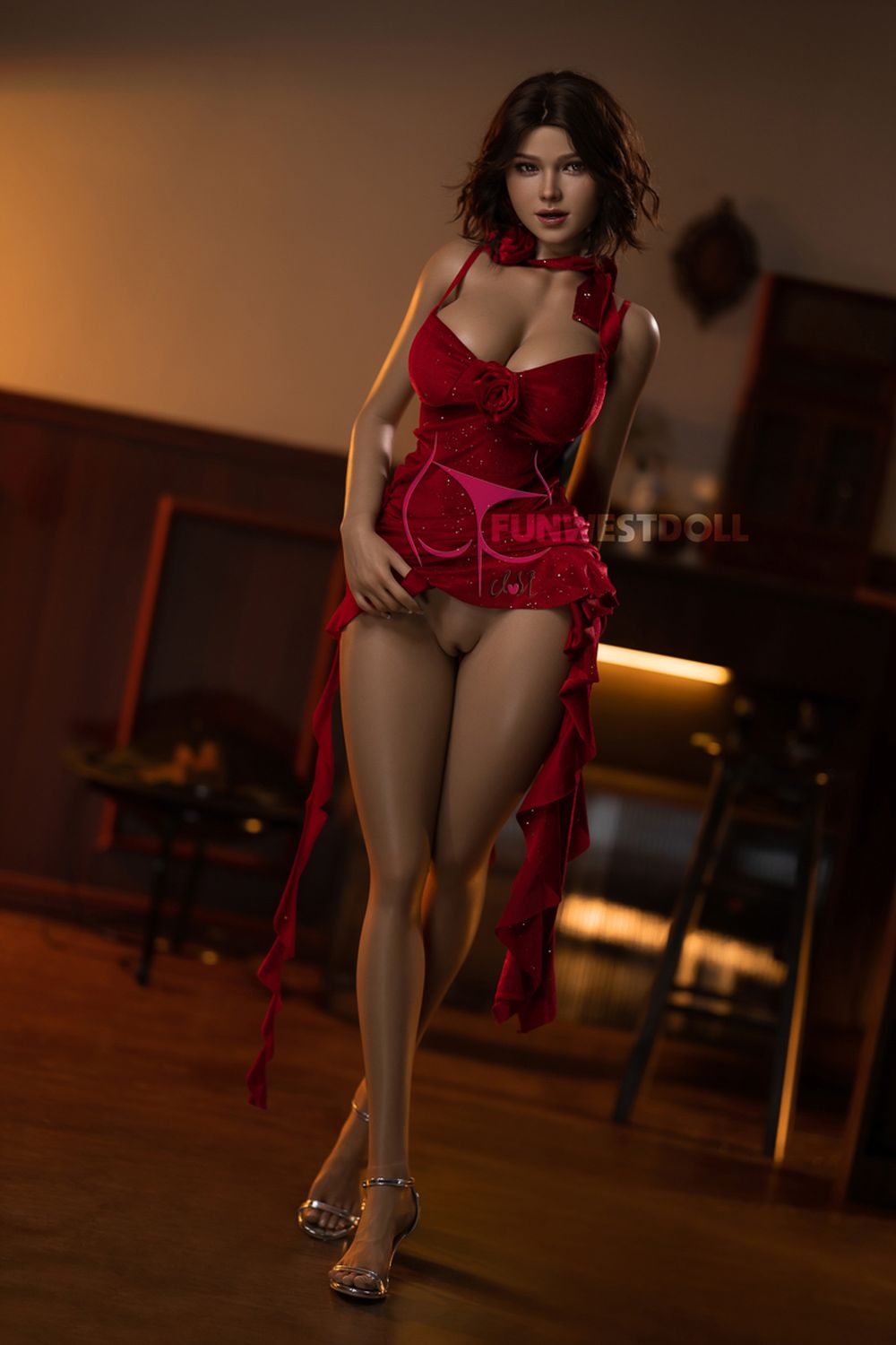 FUNWEST® Rose 157cm (5ft2) 043SJ# G Breasts Alluring Lovely Silicone Sex Doll FSD022 