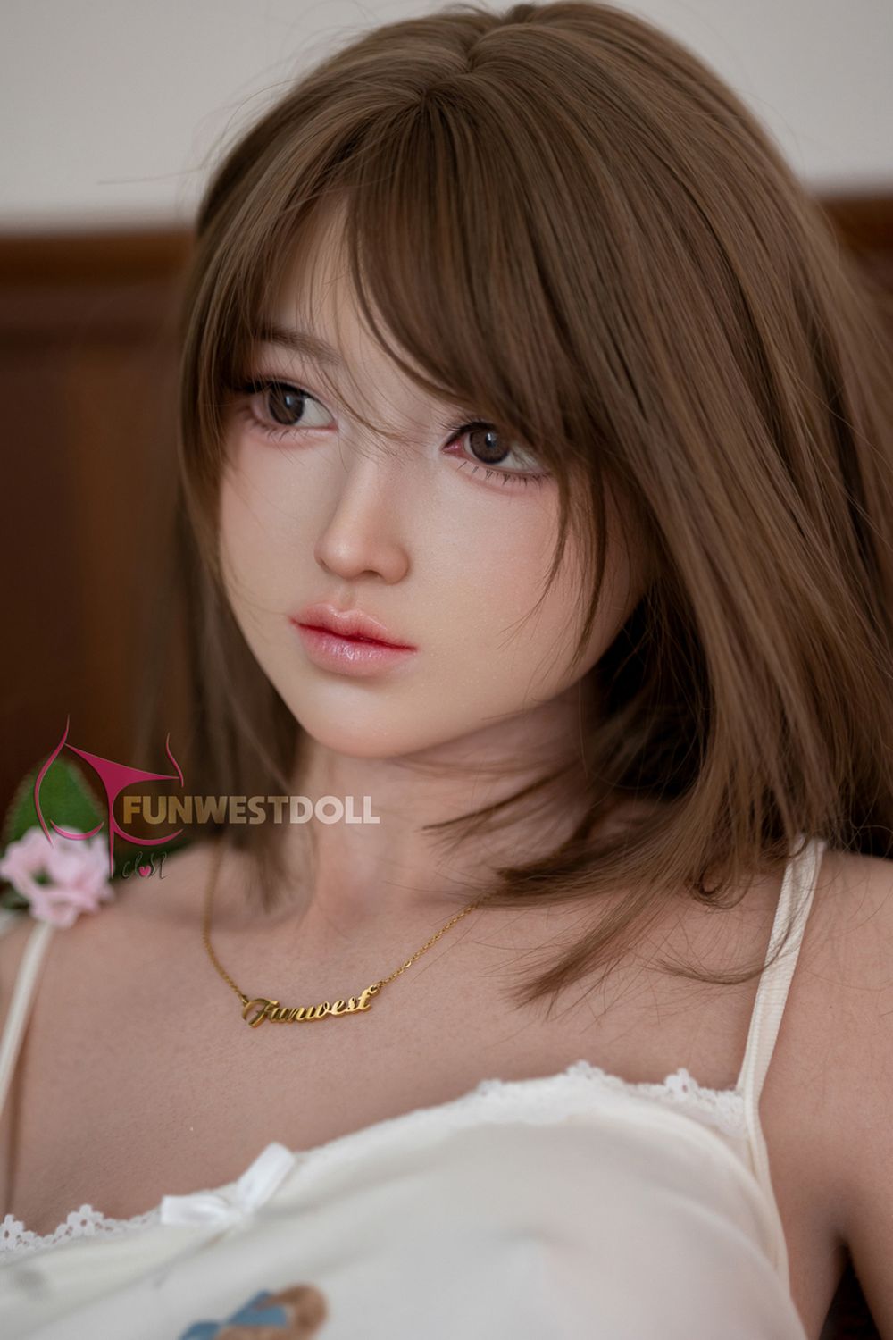 FUNWEST® Amy 159cm (5ft2) 041S# A Breasts Asian Sweet Silicone Sex Doll FSD027