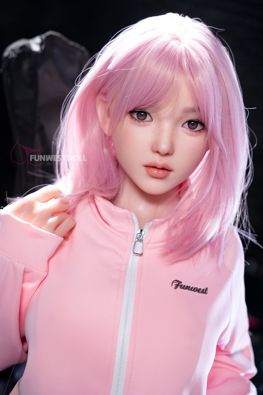 FUNWEST® Nika 152cm (5ft) 053S# D Breasts Asian Anime Sweet Silicone Sex Doll FSD034