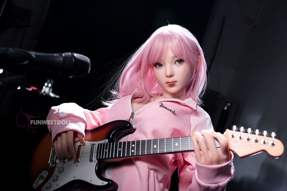 FUNWEST® Nika 152cm (5ft) 053S# D Breasts Asian Anime Sweet Silicone Sex Doll FSD034