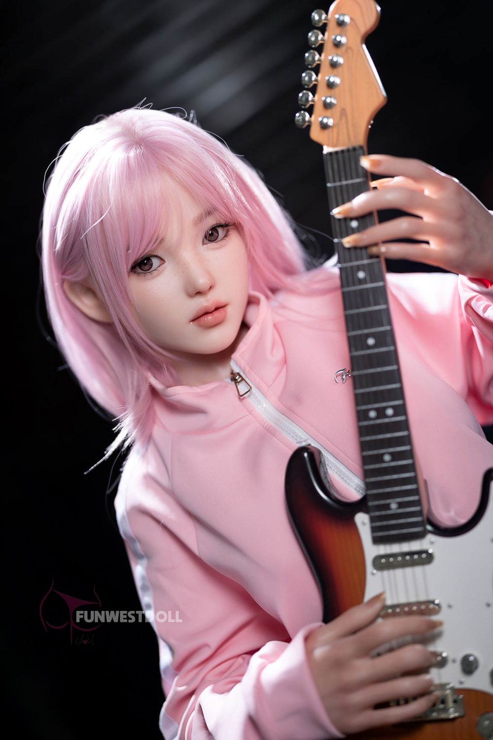 FUNWEST® Nika 152cm (5ft) 053S# D Breasts Asian Anime Sweet Silicone Sex Doll FSD034