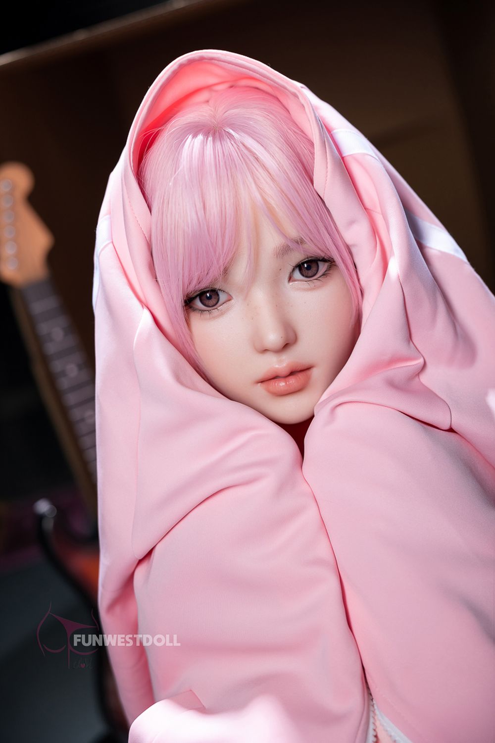 FUNWEST® Nika 152cm (5ft) 053S# D Breasts Asian Anime Sweet Silicone Sex Doll FSD034
