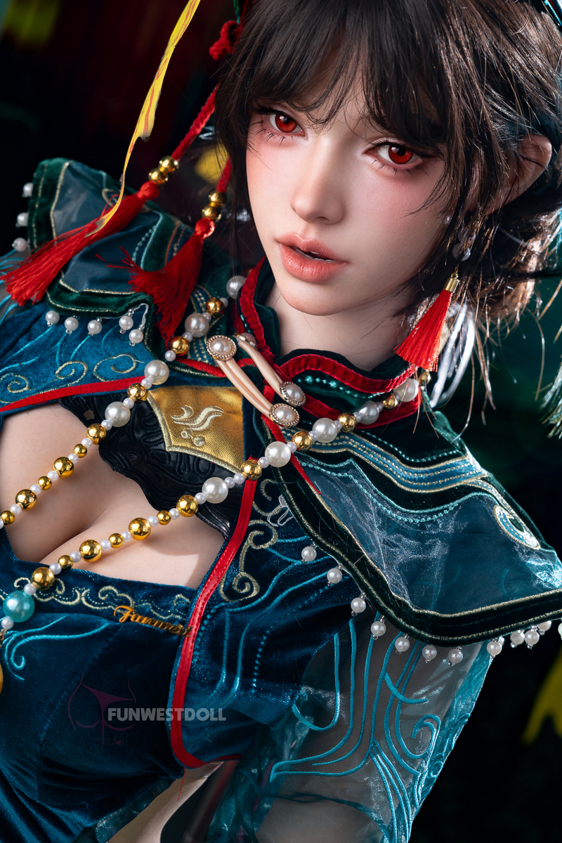 FUNWEST® Mira 159cm(5ft3) 064SJ# F Breasts Halloween Jiangshi Girl Silicone Sex Doll FSD056