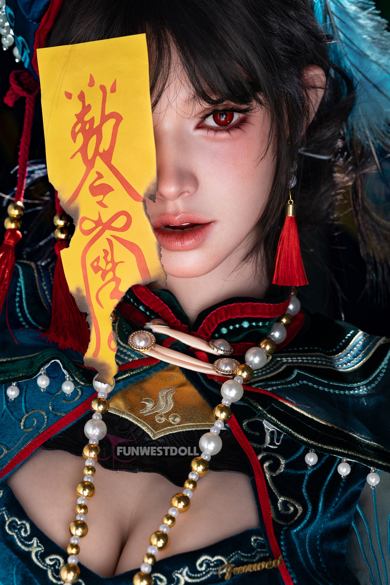 FUNWEST® Mira 159cm(5ft3) 064SJ# F Breasts Halloween Jiangshi Girl Silicone Sex Doll FSD056