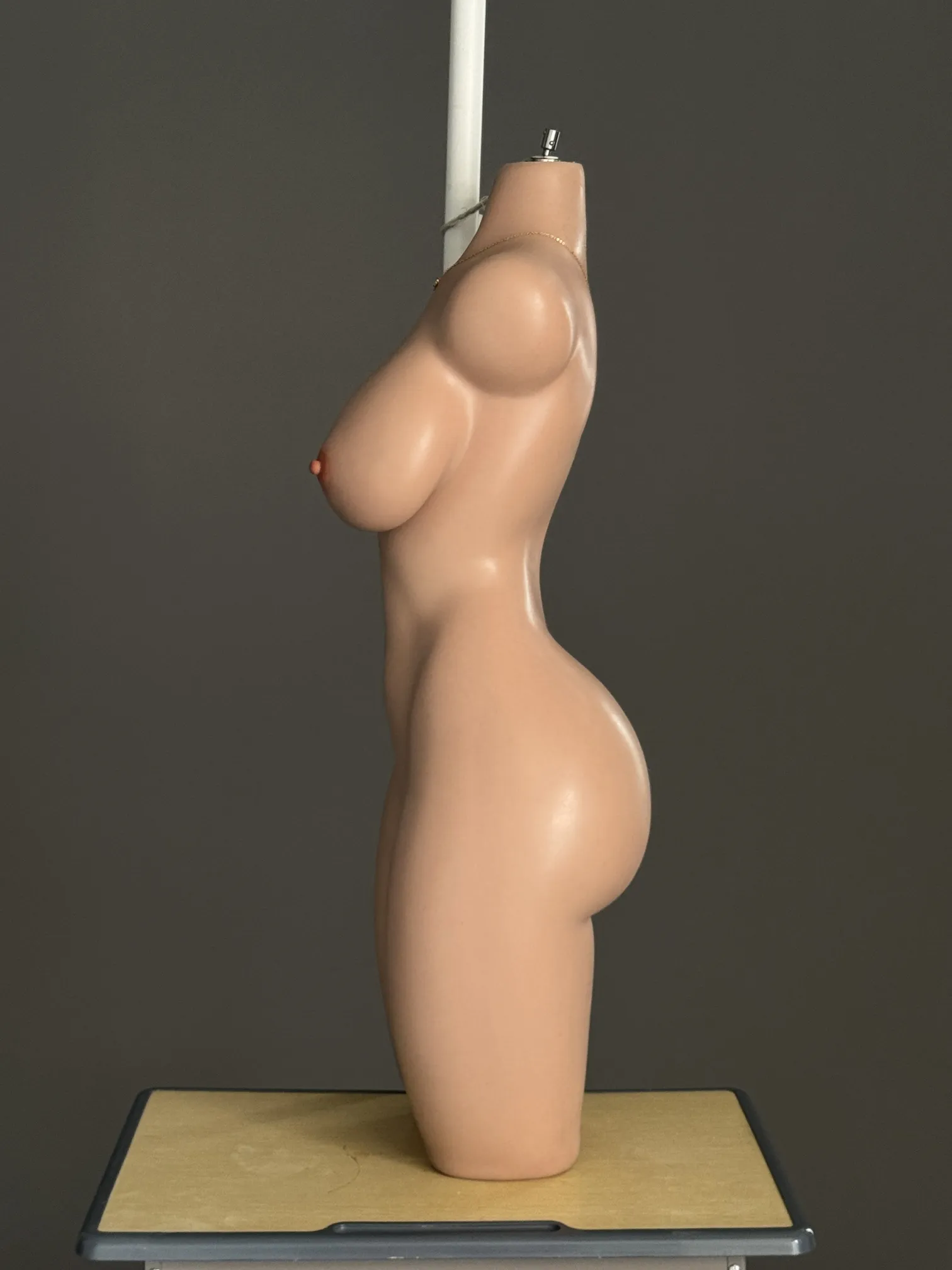 FUNWEST® Lyra 103cm (3ft5) 054S# G Breasts Alluring Wild Blonde Freckled Beauty Silicone Sex Doll Torso for Men