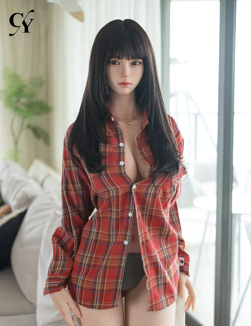 TOP-CY Doll | 168cm/5ft6 Big Breasts ROS Silicone Head Sex Doll - Himari 
