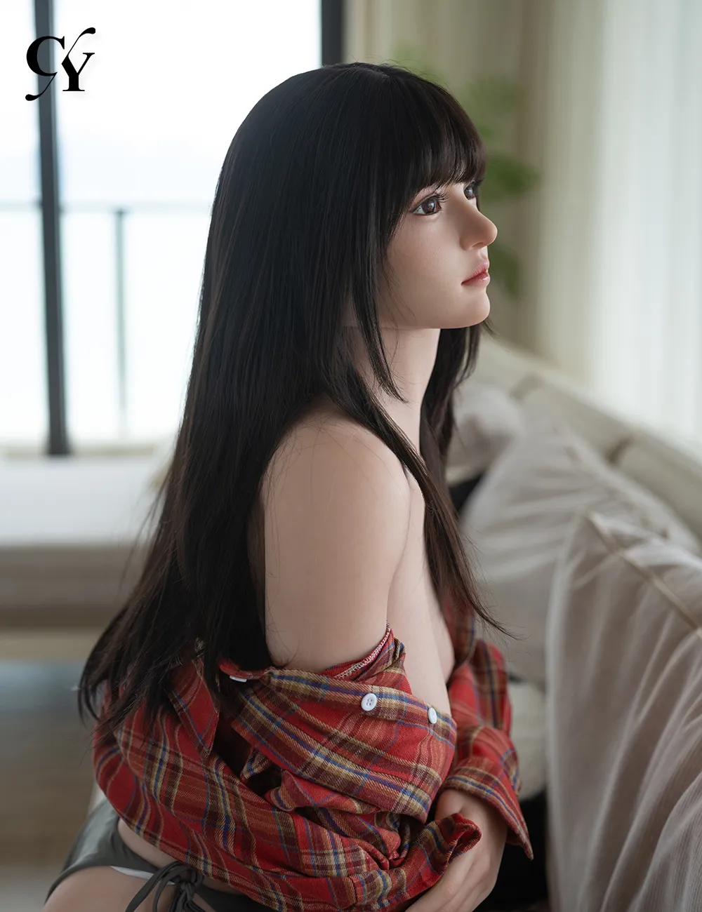 TOP-CY Doll | 168cm/5ft6 Big Breasts ROS Silicone Head Sex Doll - Himari 