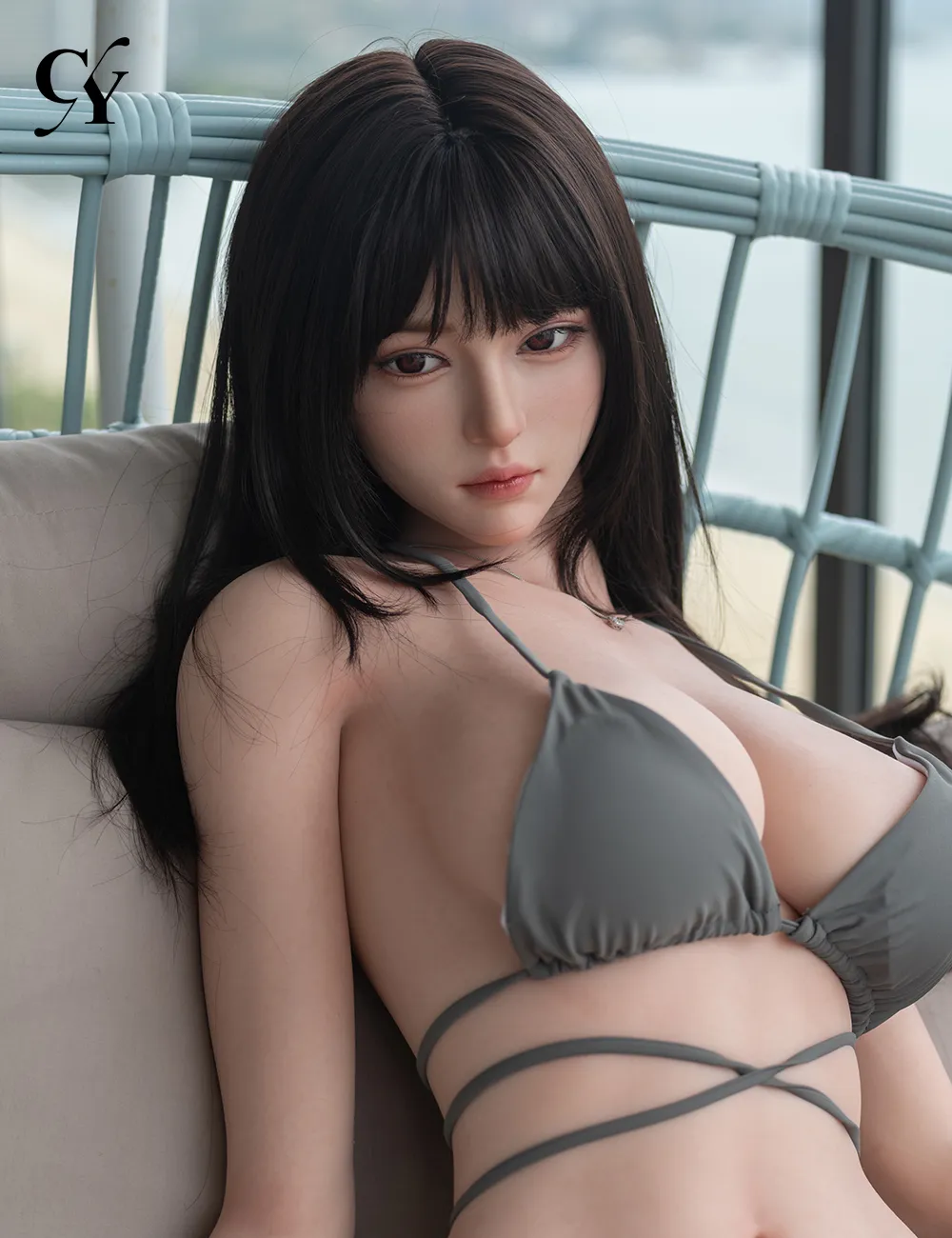 TOP-CY Doll | 168cm/5ft6 Big Breasts ROS Silicone Head Sex Doll - Himari 