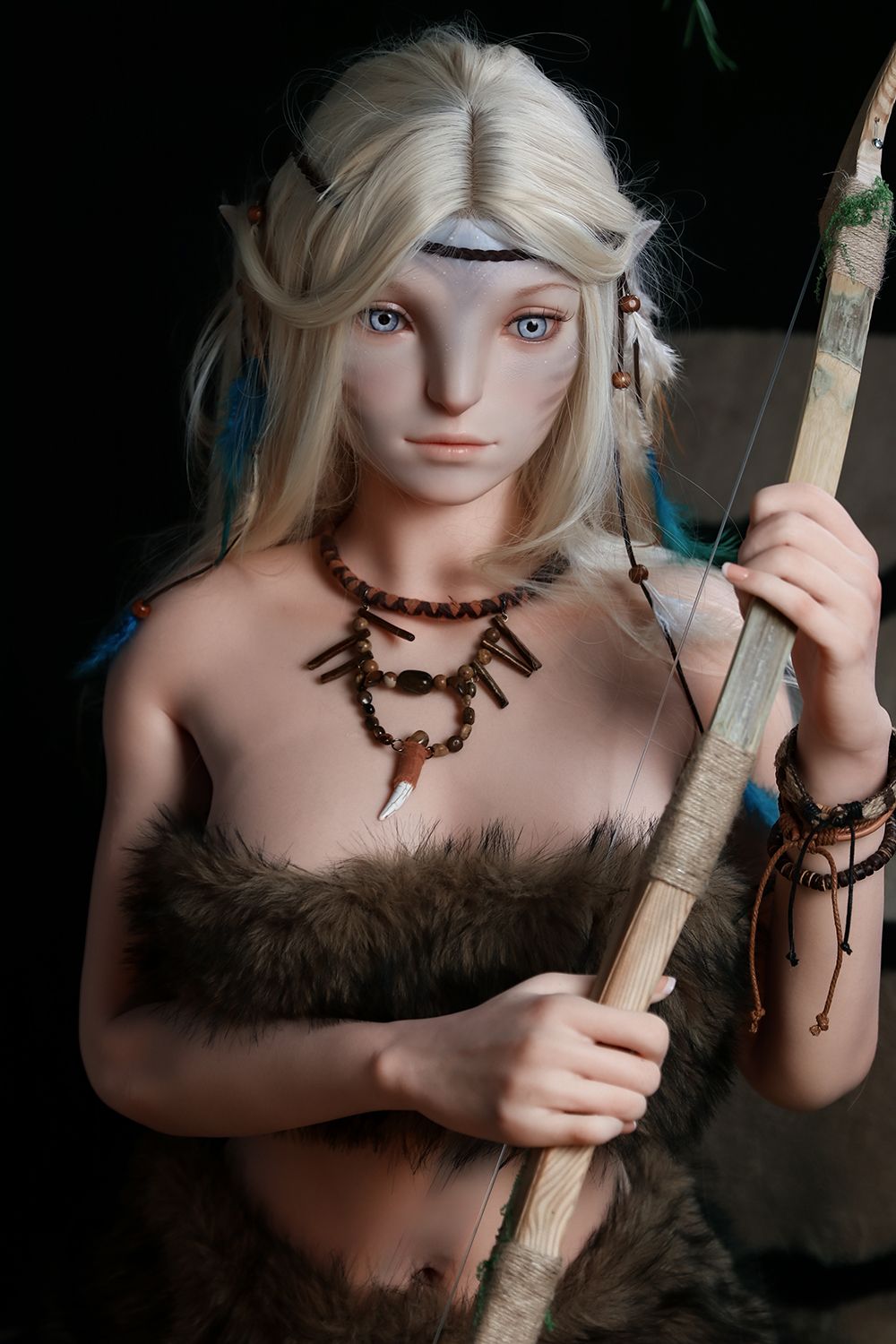 SY Doll | 170cm/5ft6 Small Breasts Charming Blonde Slim Jungle Huntress Realistic Full Silicone Sex Doll - Vexara