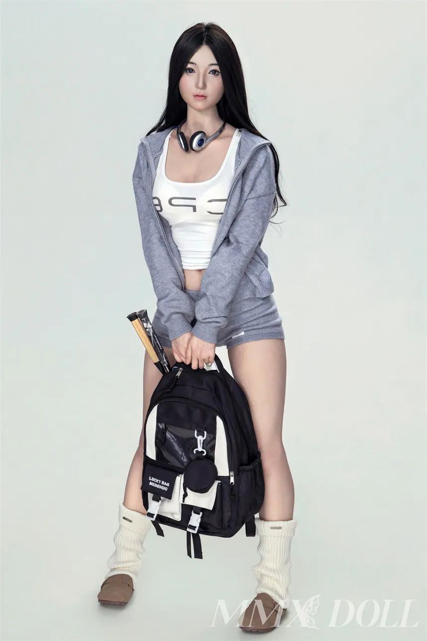 MMX Doll | 166cm/5ft5 Small Breasts Charming Asian Sporty-style Gentle Realistic Silicone Sex Doll - Meng Jie
