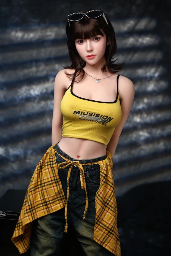 ORANGE IN® 168cm (5.6') 996# J-cup Charming Asian Silicone Head Sex Doll - Lucy