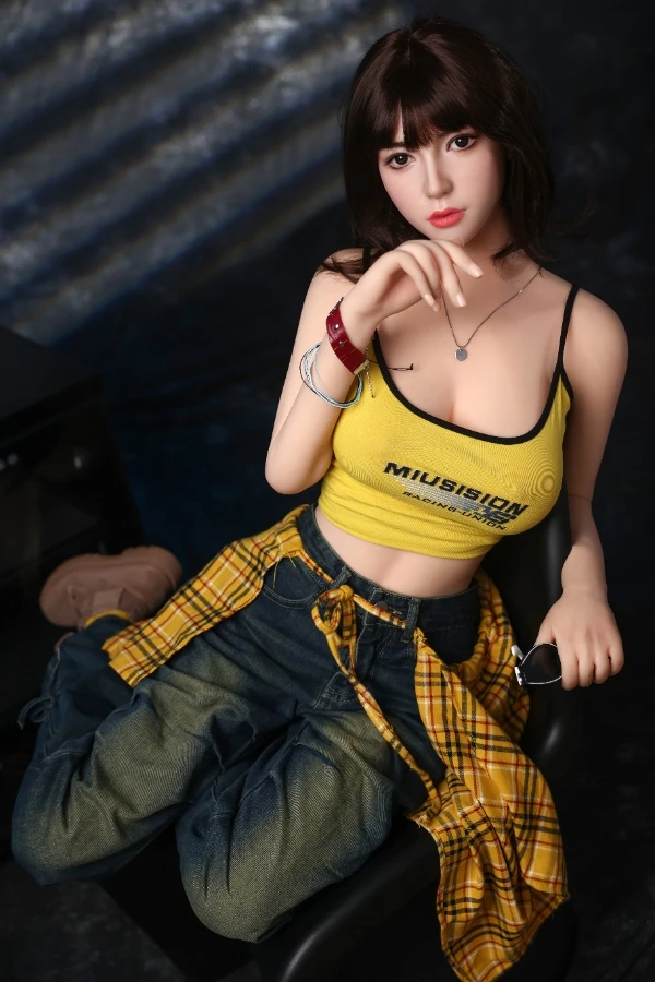 ORANGE IN® 168cm (5.6') 996# J-cup Charming Asian Silicone Head Sex Doll - Lucy