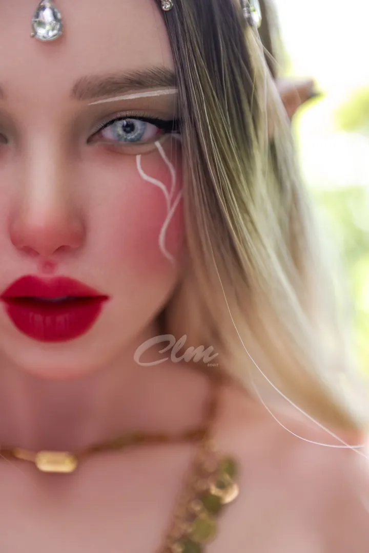 Climax Doll | 157cm/5ft2 Small Breasts Seductive Elf Cosplay Realistic Full Silicone Sex Doll - Athena