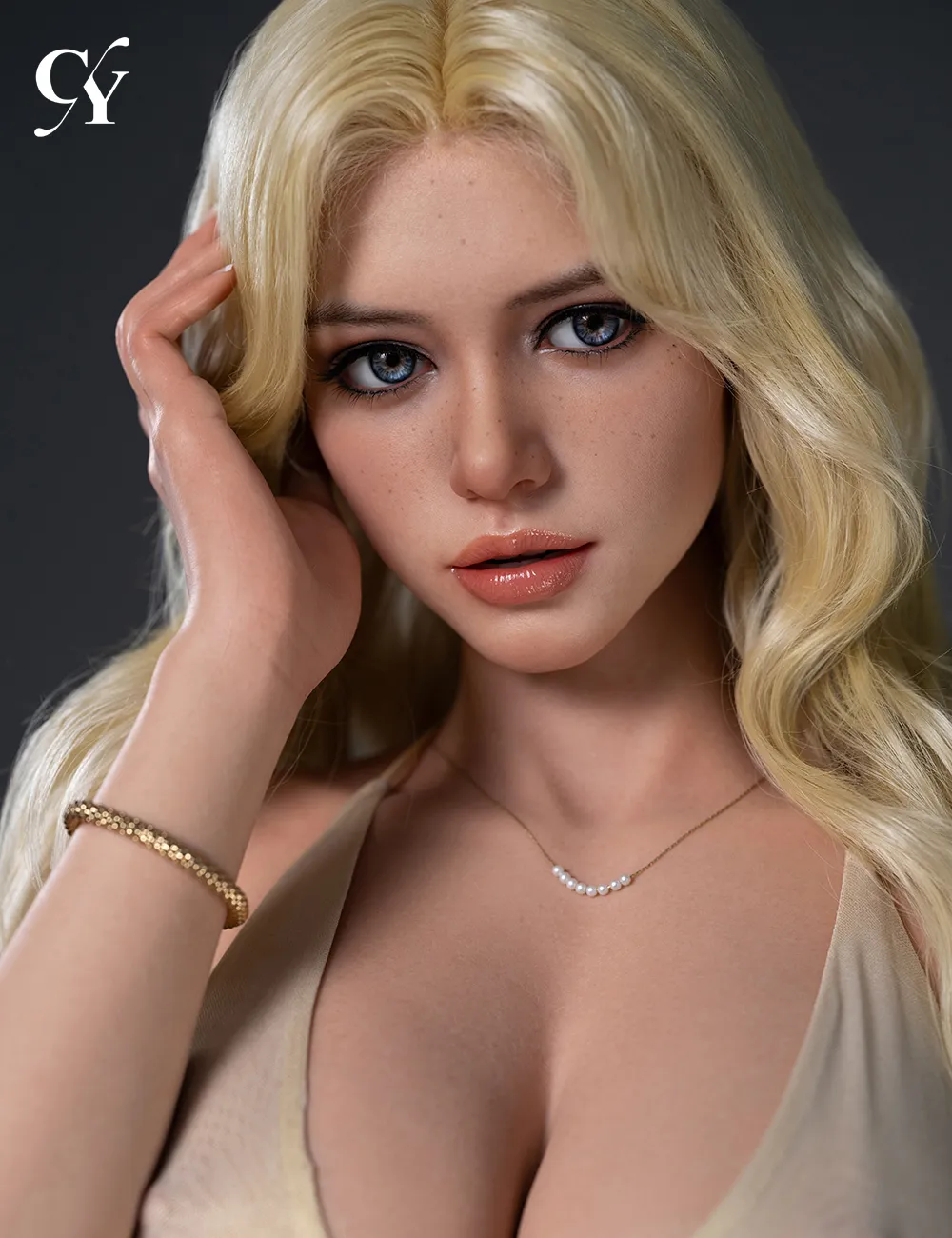 TOP-CY Doll |  176cm/5ft9 Big Breasts ROS Wheat Silicone Head Sex Doll - Polly