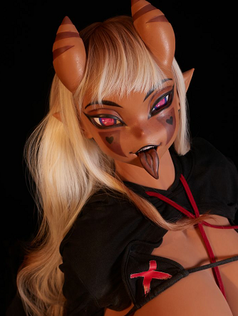Climax Doll | 160cm/5ft3 Huge Breasts Hybrid Fantasy Little Demon Realistic TPE Sex Doll - Meru