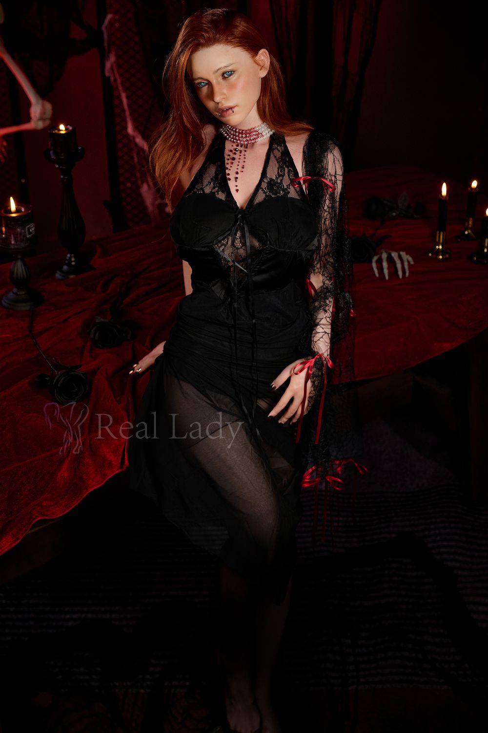 Real Lady | 159cm/5ft3 Seductive Dark Gothic Erotic Silicone Sex Doll - Hailey