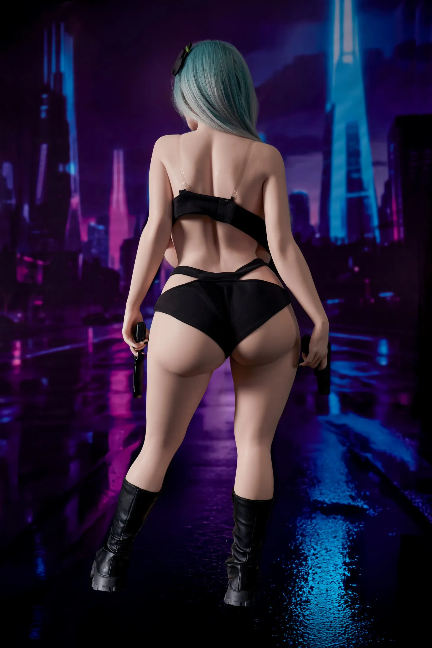 Climax Doll | 161cm/5ft3 Huge Breasts Seductive Cyberpunk Anime Hottie Cosplay Realistic Full Silicone Sex Doll – Tasha 