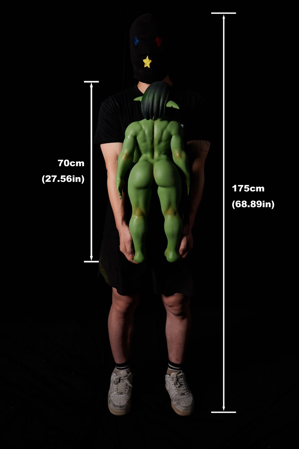 Climax Doll | Si70cm/2ft3 Huge Breasts Anime Orc Green Skin Realistic Full Silicone Sex Toy - GB Zarga Green