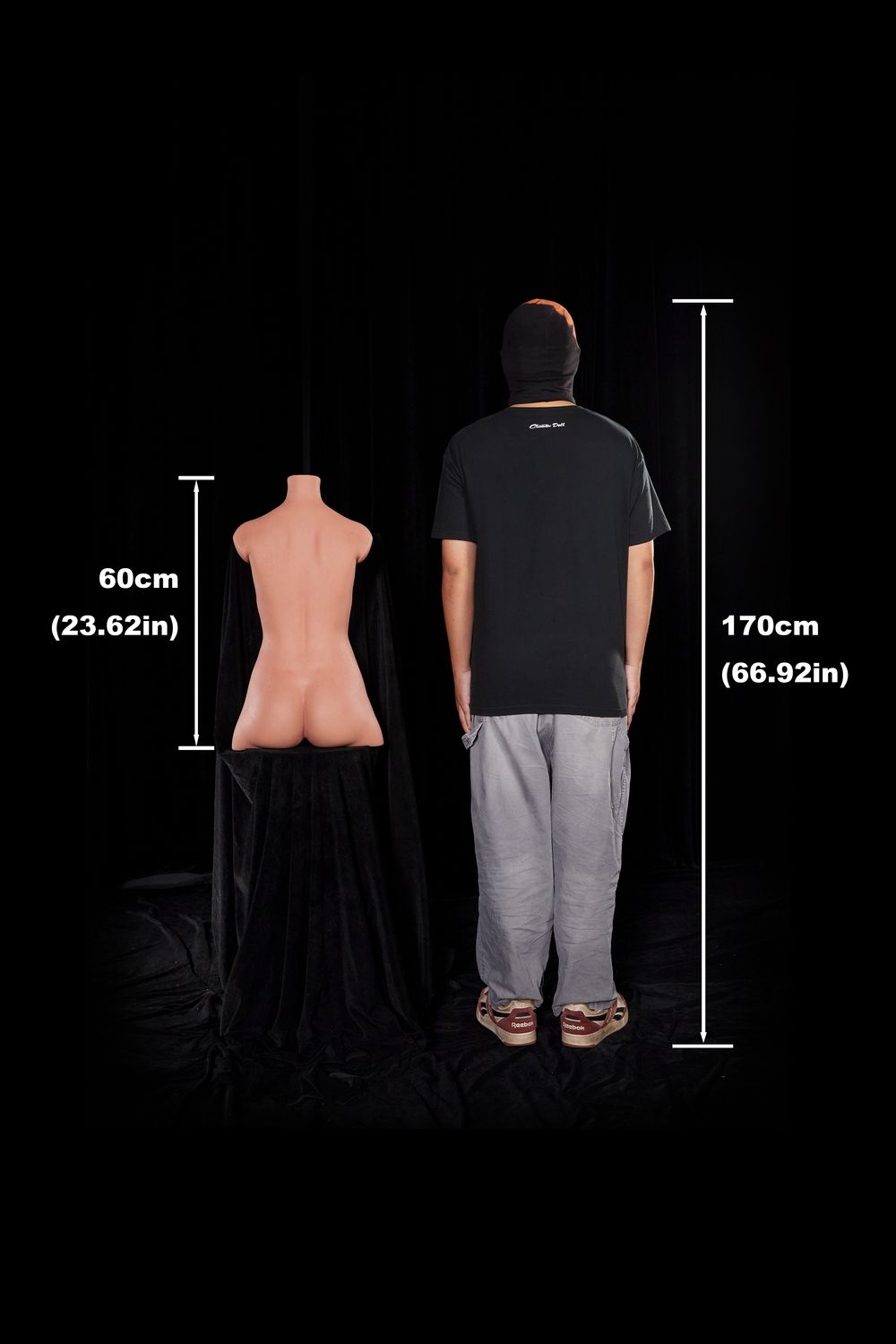 Climax Doll | ULW 80cm/2ft6 Flat Breasts Realistic Silicone Torso Sex 661# - Carmen