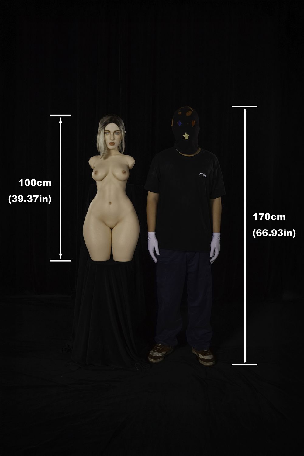 Climax Doll | ULW 100cm/3ft3 Small Breasts Glamorous Mature Realistic Silicone Torso Sex 882# - Eydis