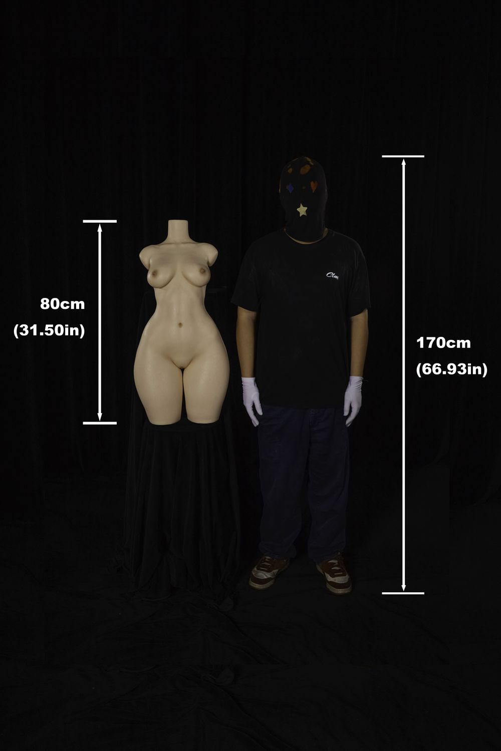 Climax Doll | ULW 80cm/2ft6 Small Breasts Realistic Silicone Torso Sex 882# - Eydis
