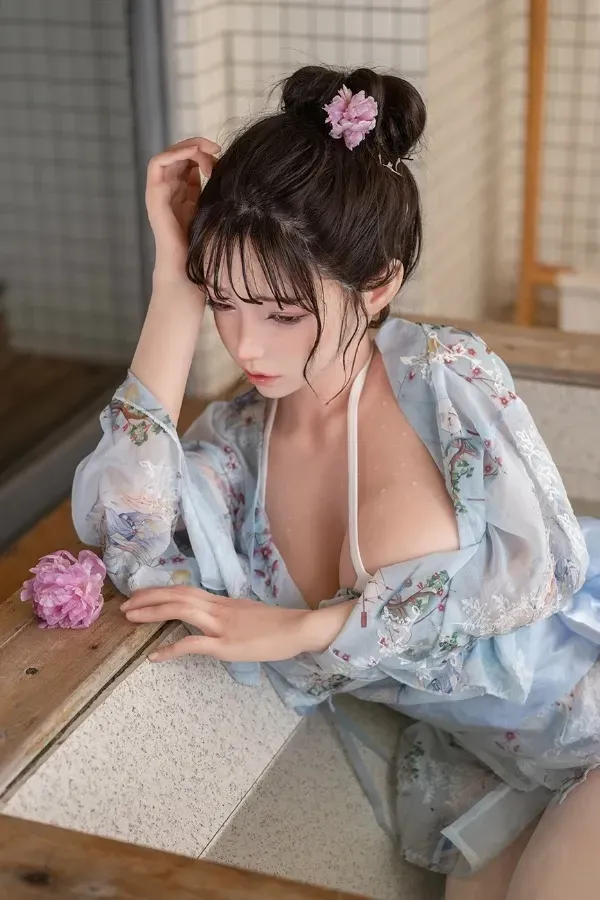 TOP-CY Doll | 157cm/5ft2 Big Breasts Asian ROS Silicone Head Sex Doll - Noa