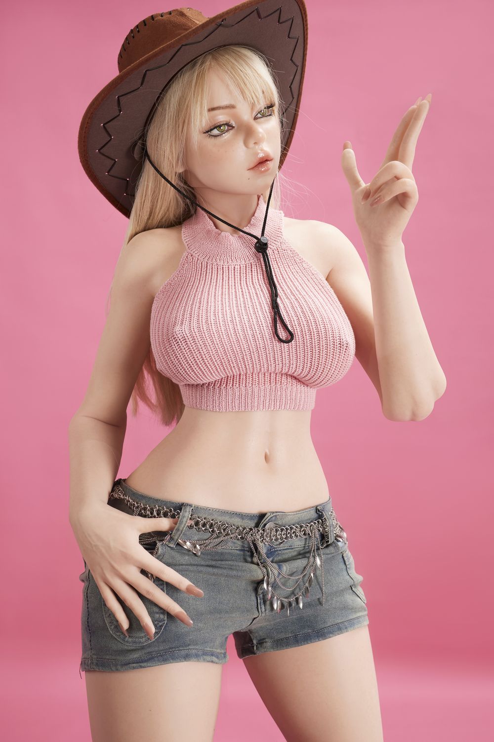 Climax Doll | ULW SiU156cm/5ft1 Small Breasts Blonde Sweet Cowgirl Realistic Silicone Sex Doll -  Rhea