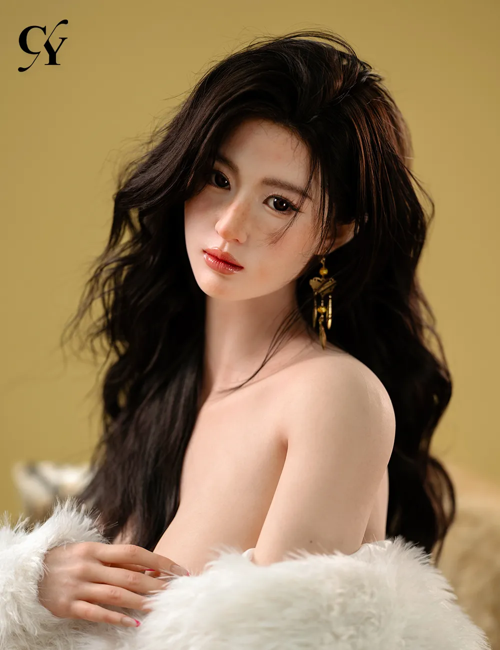TOP-CY Doll | 168cm/5ft6 Big Breasts Asian Silicone Head Sex Doll - Xixi