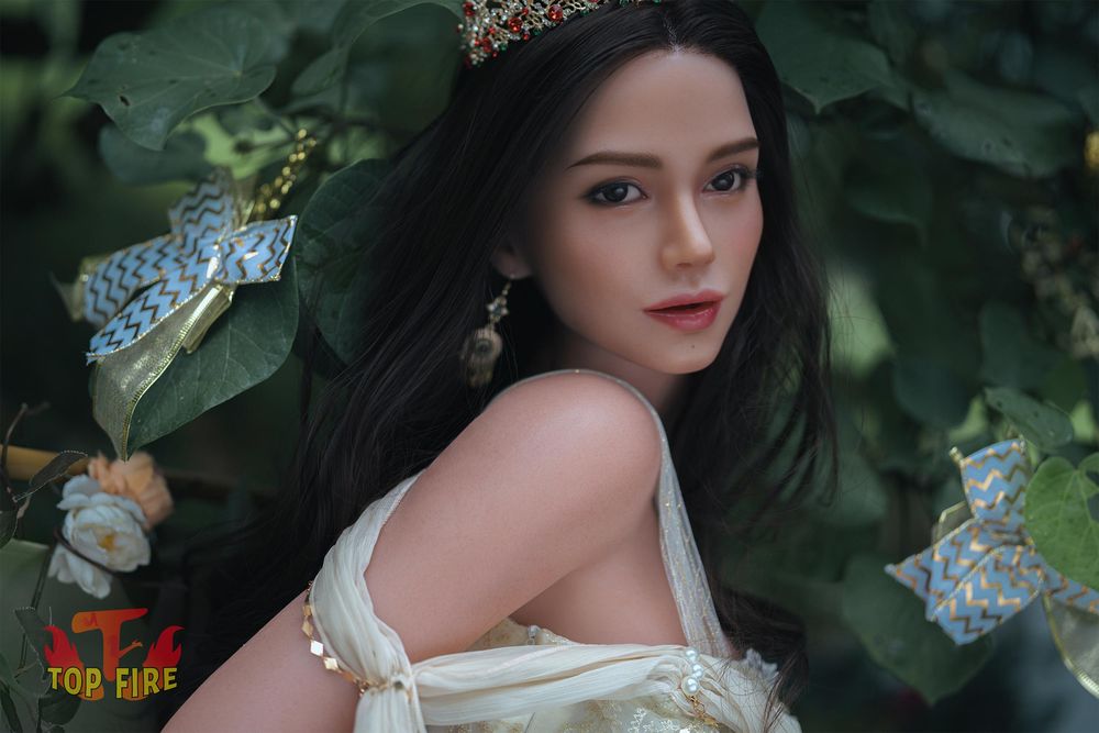 Top Fire | 165cm/5ft5 Enchanting European Goddess Realistic Silicone Sex Doll - Ivory
