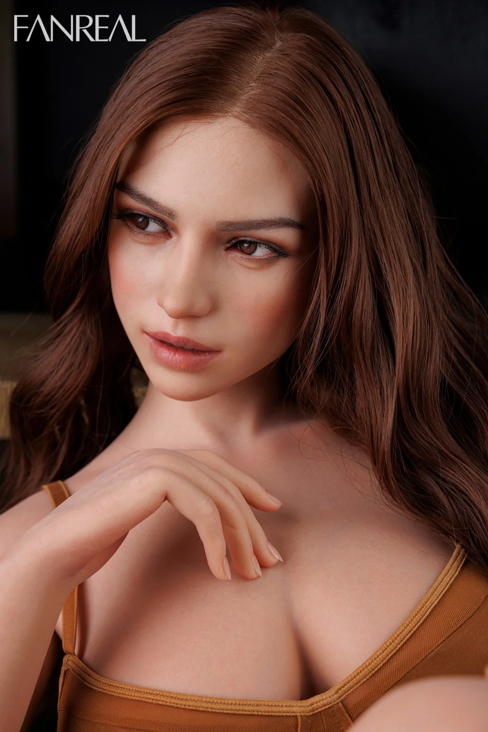 FanReal | 155cm/5ft1 Small Breasts Captivating Cold Mature Lady Realistic Silicone Sex Doll - Mirella