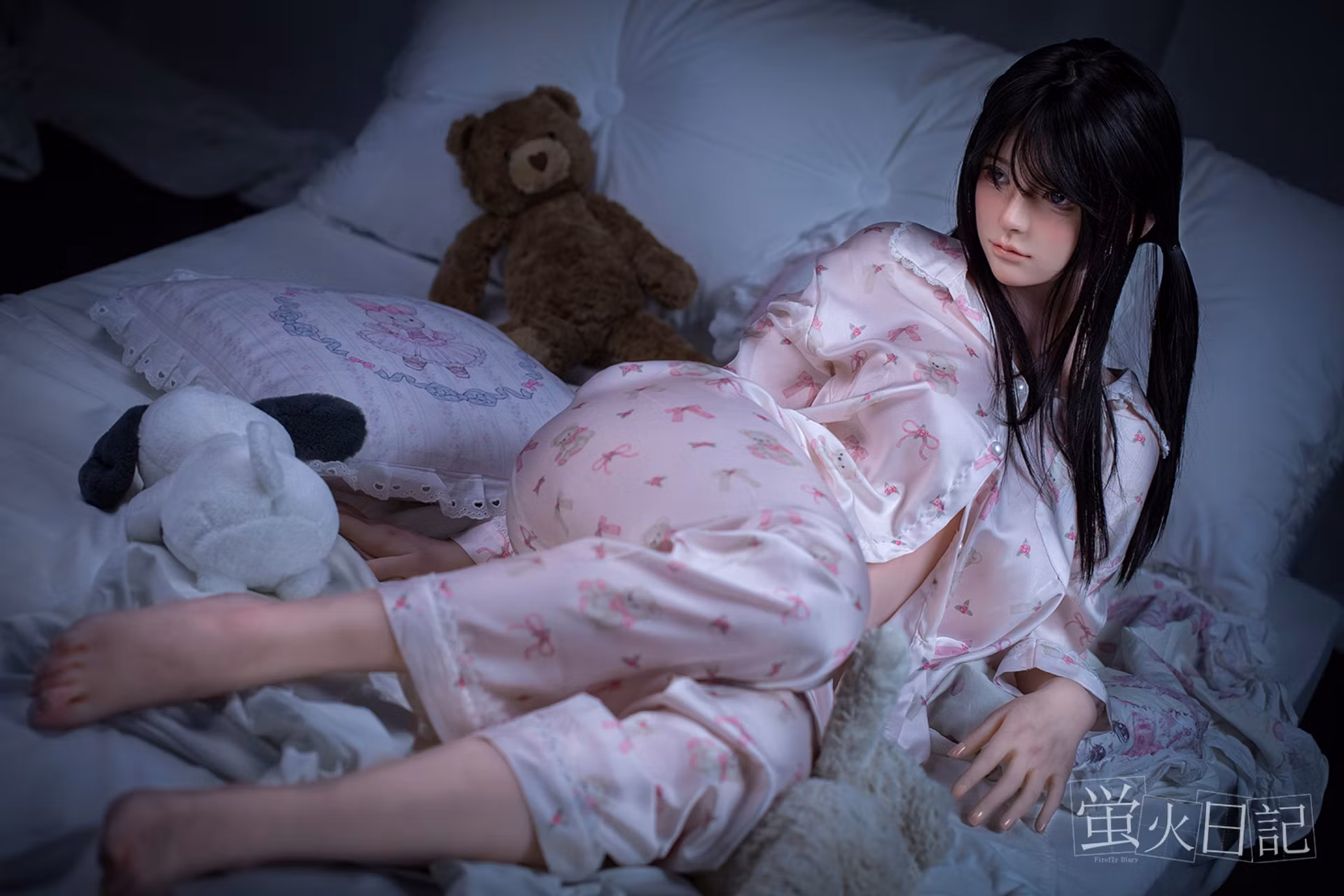 Firefly Diary丨159cm/5ft3 E-Cup Asian Silicone Head Lifelike STPE Sex Doll - Liuli