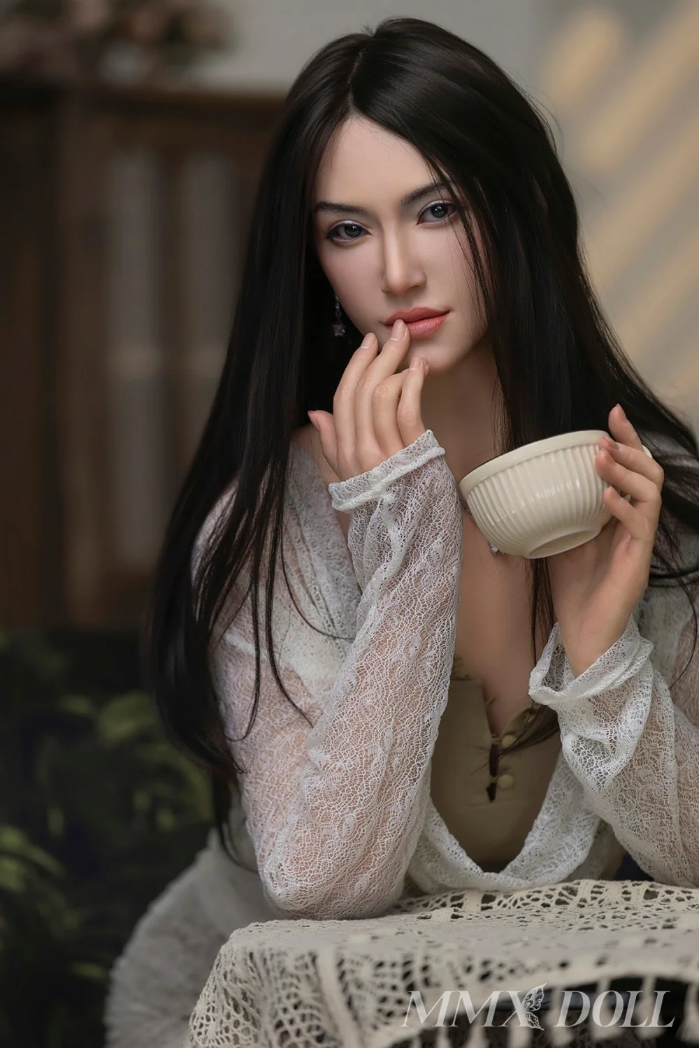 MMX Doll | 172cm/5ft8 Small Breasts Alluring Gentle Asian Beauty Realistic Silicone Sex Doll - MengCi